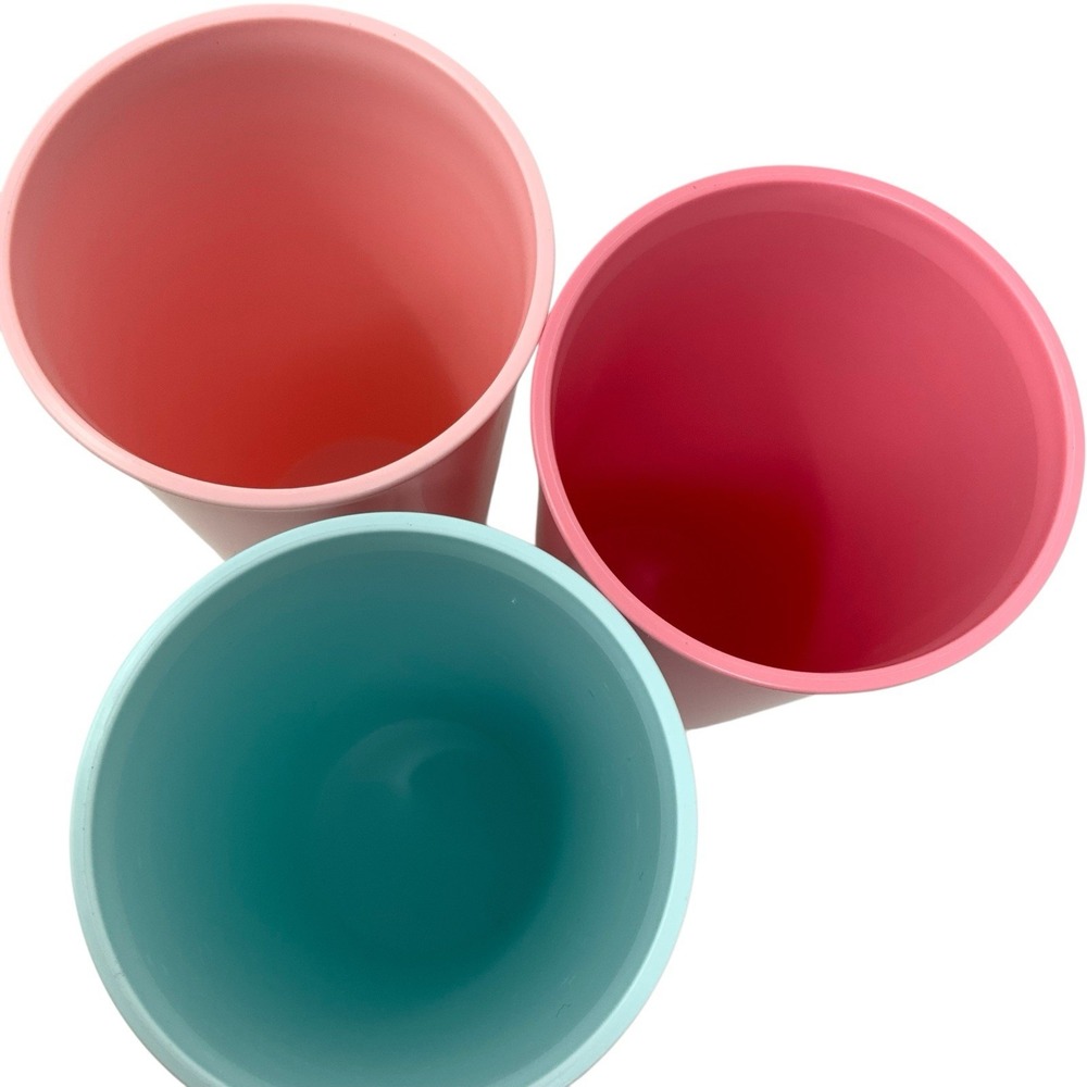 Tupperware Pastel Tumbler Glasses Cups‎ Tall Slender 12 oz Set of 3 - Picture 3 of 11